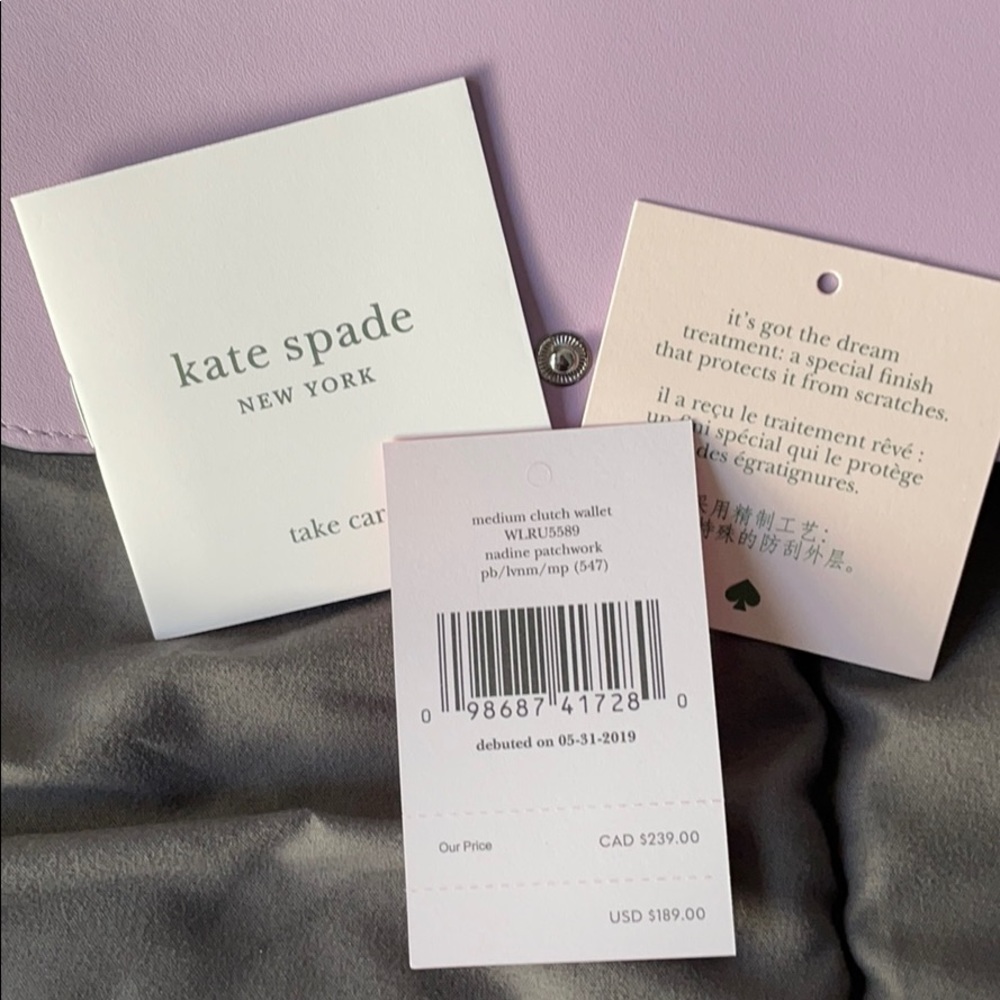 Kate Spade Nadine Patchwork Medium Clutch Wallet - Picture 7 of 7